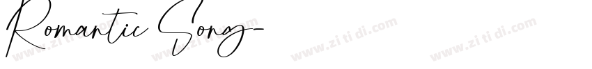Romantic Song字体转换